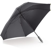 Luxus 27 quadratischer Regenschirm mit Hülle (Schwarz) (Art.-Nr. CA916504)