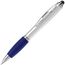 Kugelschreiber Hawaï mit Touch (silber / blau) (Art.-Nr. CA930612)