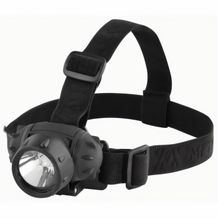 Metmaxx® LED MegaBeam Kopflampe "HeadLightSecurityEvo" schwarz (silber / schwarz) (Art.-Nr. CA260659)