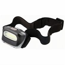 Metmaxx® LED MegaBeam Kopflampe "TopCOB" schwarz (schwarz / transparent) (Art.-Nr. CA285225)