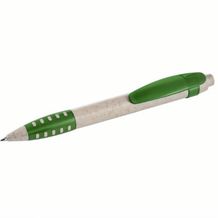 Metmaxx Kugelschreiber 'PureLogo' (beige / grün) (Art.-Nr. CA405501)