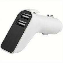 Metmaxx USB Auto-Adapter 'Charge&DriveSecurity' (weiß / schwarz) (Art.-Nr. CA417346)