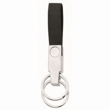 Metmaxx® Schlüsselanhänger "Loop@Mobile" silber (schwarz / silber) (Art.-Nr. CA598844)