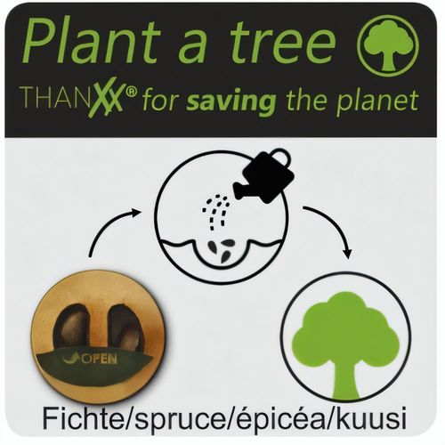 Plant a tree (Art.-Nr. CA607351) - thanxx for saving the planet - einfach...