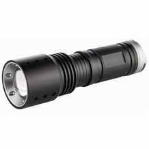 Metmaxx® LED MegaBeam Taschenlampe 'PowerFocus10W' (schwarz / silber) (Art.-Nr. CA643652)