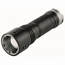 LED MegaBeam Taschenlampe "PowerFocus5Watt" (schwarz / silber) (Art.-Nr. CA677162)