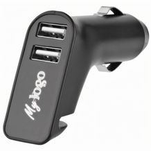 Metmaxx USB-Autoadapter 'Charge&DriveSecurityLogo' (schwarz) (Art.-Nr. CA707135)