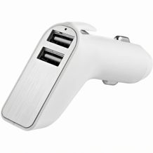 Metmaxx® USB Auto-Adapter 'Charge&DriveSecurity' Plättchen (silber) (Art.-Nr. CA718558)