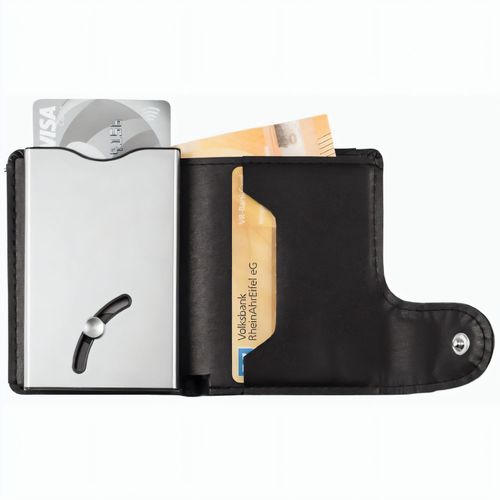 Mini-Geldbörse "IWalletDeLuxe" (Art.-Nr. CA813357) - Edle Mini-Geldbörse mit Aluminium-Karte...