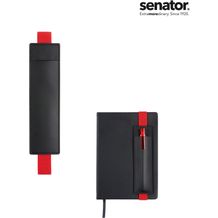 senator® STECKETUI SOFT Notitzbuch (schwarz / rot 186) (Art.-Nr. CA164336)