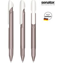 senator® Evoxx Duo Polished Recycled Druckkugelschreiber (grau Warm Gray 10) (Art.-Nr. CA170661)