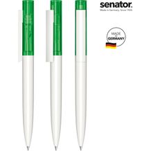 senator® Headliner Clear Drehkugelschreiber (weiß / grün 347) (Art.-Nr. CA187865)