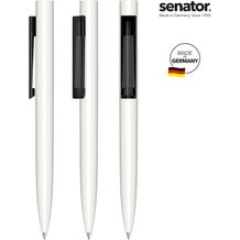 senator® Headliner Polished Basic Drehkugelschreiber (weiß / schwarz) (Art.-Nr. CA190615)