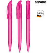 senator® Challenger Frosted Druckkugelschreiber (pink rhodamine red) (Art.-Nr. CA198507)