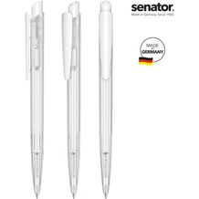 senator® Dart Clear Druckkugelschreiber (weiß) (Art.-Nr. CA208828)
