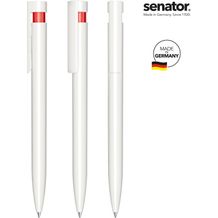 senator® Liberty Polished Basic Druckkugelschreiber (weiß / rot 186) (Art.-Nr. CA229813)