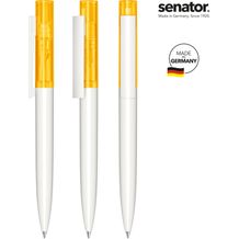 senator® Headliner Clear Drehkugelschreiber (weiß / gelb 7408) (Art.-Nr. CA238551)