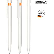senator® Liberty Polished Basic Druckkugelschreiber (weiß / orange 151) (Art.-Nr. CA261902)