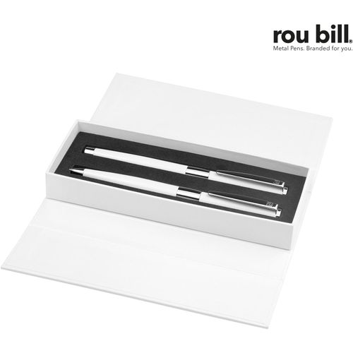 roubill Image White Line Set (Drehkugelschreiber+ Rollerball) (Art.-Nr. CA277657) - roubill Image White Line Set (Drehkugels...