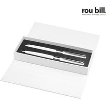 roubill Image White Line Set (Drehkugelschreiber+ Rollerball) (weiß) (Art.-Nr. CA277657)