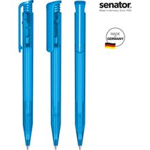 senator® Super Hit Clear Druckkugelschreiber (blau Hex. Cyan) (Art.-Nr. CA315015)