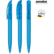 senator® Challenger Clear Druckkugelschreiber (blau Hex. Cyan) (Art.-Nr. CA317588)