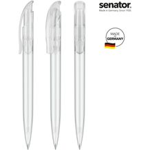 senator® Challenger Frosted Druckkugelschreiber (weiß) (Art.-Nr. CA326217)