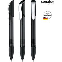 senator® Hattrix Clear SG MC Druckkugelschreiber (Schwarz) (Art.-Nr. CA332381)