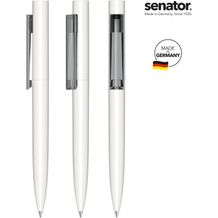 senator® Headliner Polished Basic Drehkugelschreiber (weiß / grau cool gray 9) (Art.-Nr. CA443339)