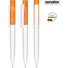 senator® Headliner Clear Drehkugelschreiber (weiß / orange 151) (Art.-Nr. CA445406)