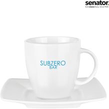 senator® Maxim Cafe Set Tasse mit Untertasse (weiß) (Art.-Nr. CA453062)