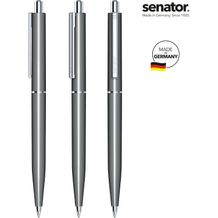 senator® Point Polished Druckkugelschreiber (grau Cool Gray 9) (Art.-Nr. CA480357)