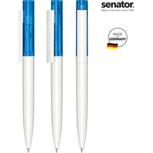 senator® Headliner Clear Drehkugelschreiber (weiß / blau 2935) (Art.-Nr. CA484445)