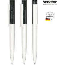 senator® Headliner Clear Drehkugelschreiber (weiß / schwarz) (Art.-Nr. CA556055)