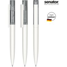 senator® Headliner Clear Drehkugelschreiber (weiß / grau cool gray 9) (Art.-Nr. CA577222)