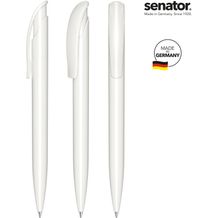 senator® Challenger Polished Druckkugelschreiber (weiß) (Art.-Nr. CA654959)