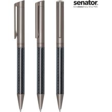 senator® Carbon Line Black Drehkugelschreiber (Metall) (Art.-Nr. CA679649)
