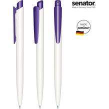 senator® Dart Polished Basic Druckkugelschreiber (weiß / violett 267) (Art.-Nr. CA700989)