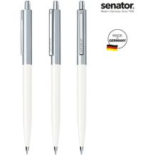 senator® Point Metal Druckkugelschreiber (weiß) (Art.-Nr. CA750850)