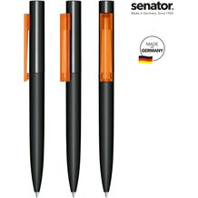 senator® Headliner Soft Touch Drehkugelschreiber (schwarz / orange 151) (Art.-Nr. CA788063)
