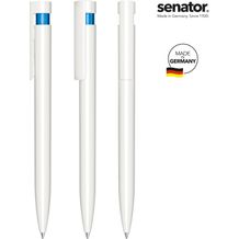 senator® Liberty Polished Basic Druckkugelschreiber (weiß / blau 2935) (Art.-Nr. CA789518)