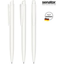 senator® Dart Polished Druckkugelschreiber (weiß) (Art.-Nr. CA853610)