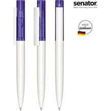senator® Headliner Clear Drehkugelschreiber (weiß / violett 267) (Art.-Nr. CA867054)