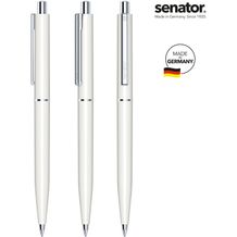 senator® Point Polished Druckkugelschreiber (weiß) (Art.-Nr. CA870870)