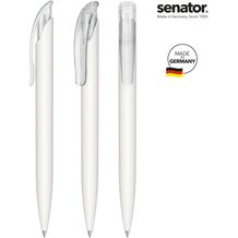 senator® Challenger Soft Touch Druckkugelschreiber (weiß) (Art.-Nr. CA921774)