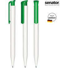 senator® Super Hit Polished Basic Druckkugelschreiber (weiß / grün 347) (Art.-Nr. CA966018)