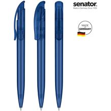 senator® Challenger Frosted Druckkugelschreiber (blau 2757) (Art.-Nr. CA971227)