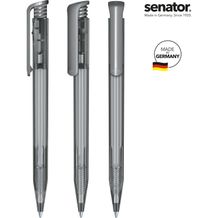 senator® Super Hit Clear Druckkugelschreiber (grau Cool Gray 9) (Art.-Nr. CA997037)