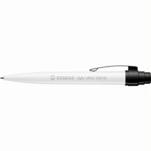 STABILO style white Kugelschreiber (weiß / schwarz) (Art.-Nr. CA034137)
