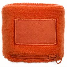 Armschweißband 6cm mit Reißverschlußfach (orange) (Art.-Nr. CA066127)